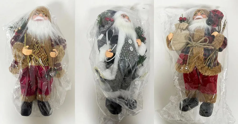 Deluxe Standing Santa Claus Figurines